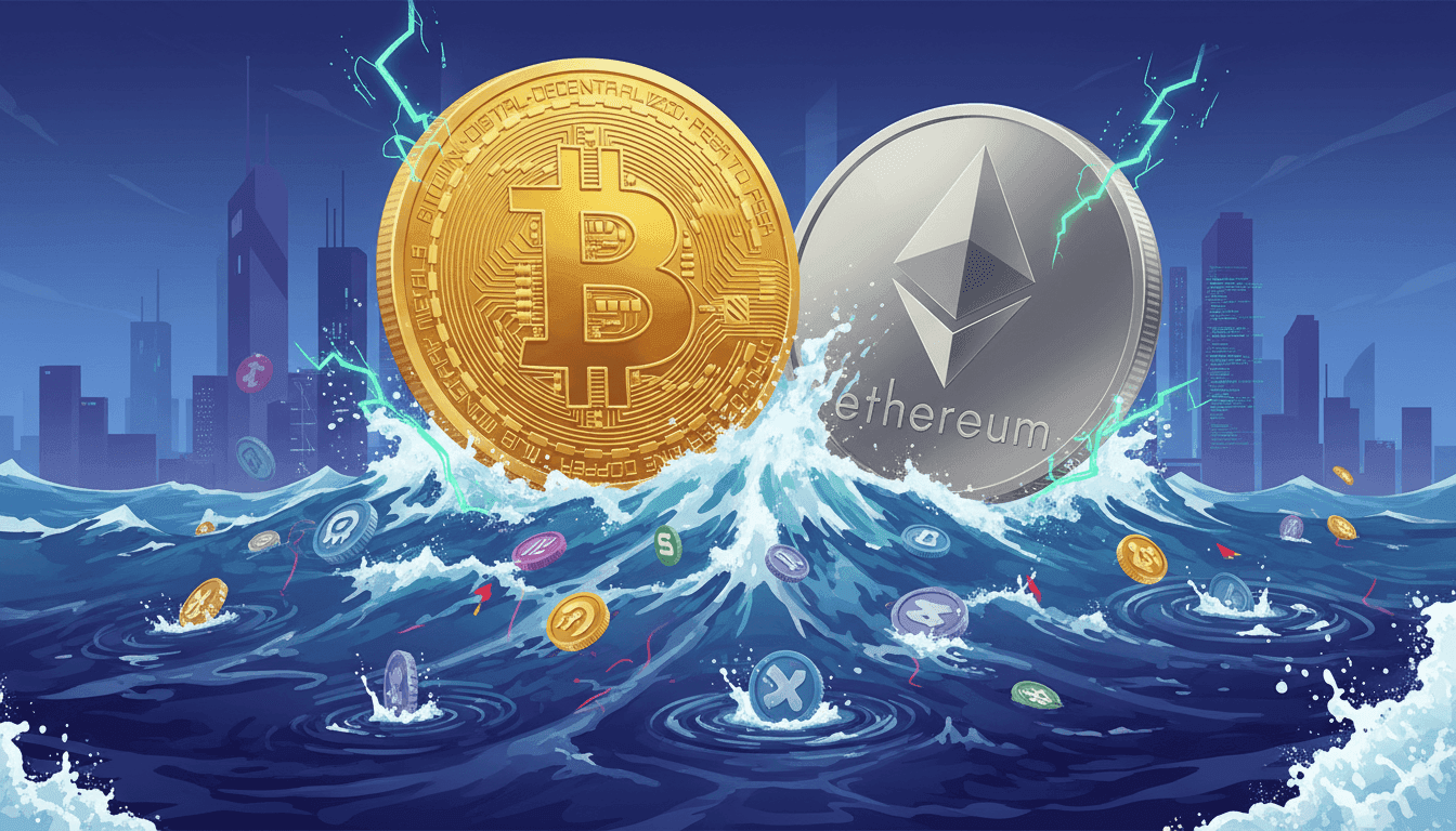 Bitcoin and Ether Inch Up Amid Cautious Altcoin Market