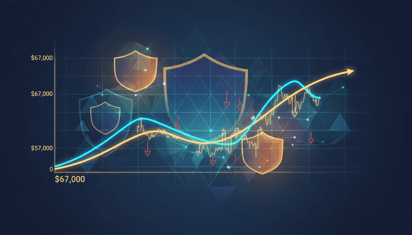 Bitcoin Holds Near $67K Amidst Growing Demand for Downside Protection