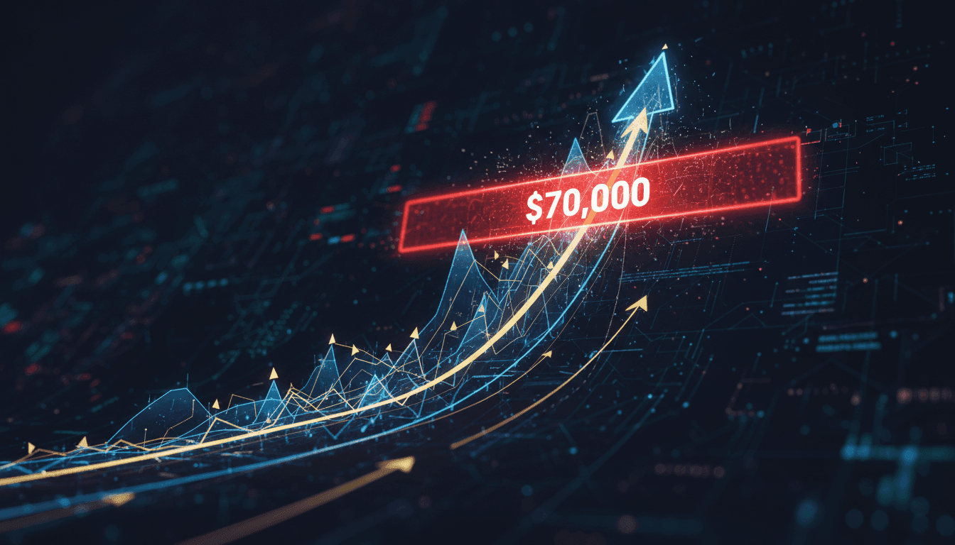 Bitcoin Price Targets Mapped if $70K Holds as Resistance