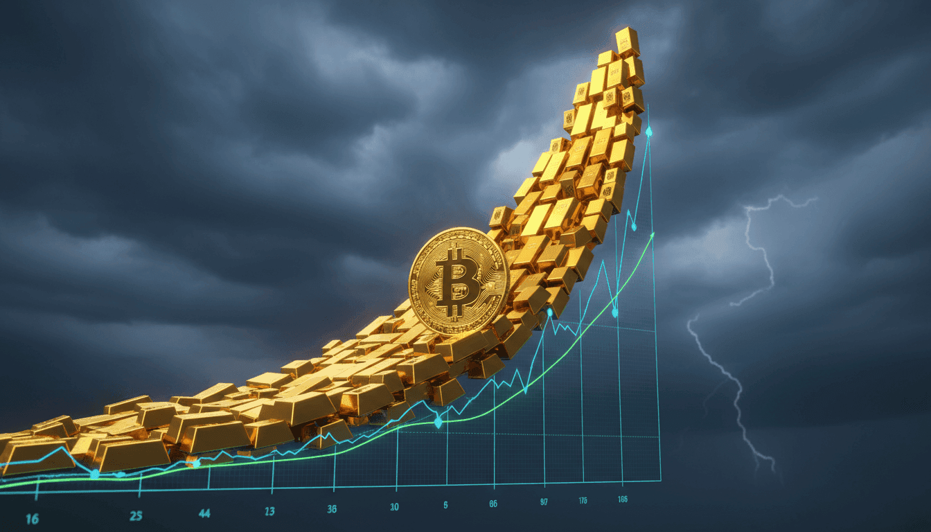 Bitcoin's Rally Stalls Amidst Stock Market Downturn and Gold's Rise